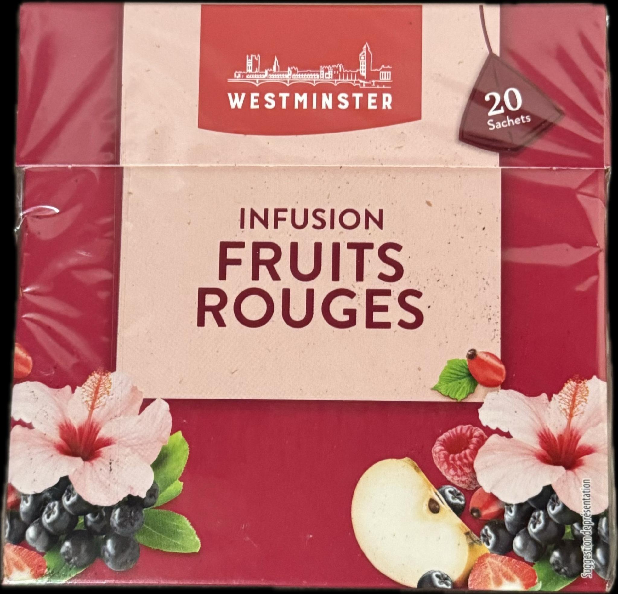 Чай фруктово-ягідний з червоних плодів Westminster 20 пакетиків