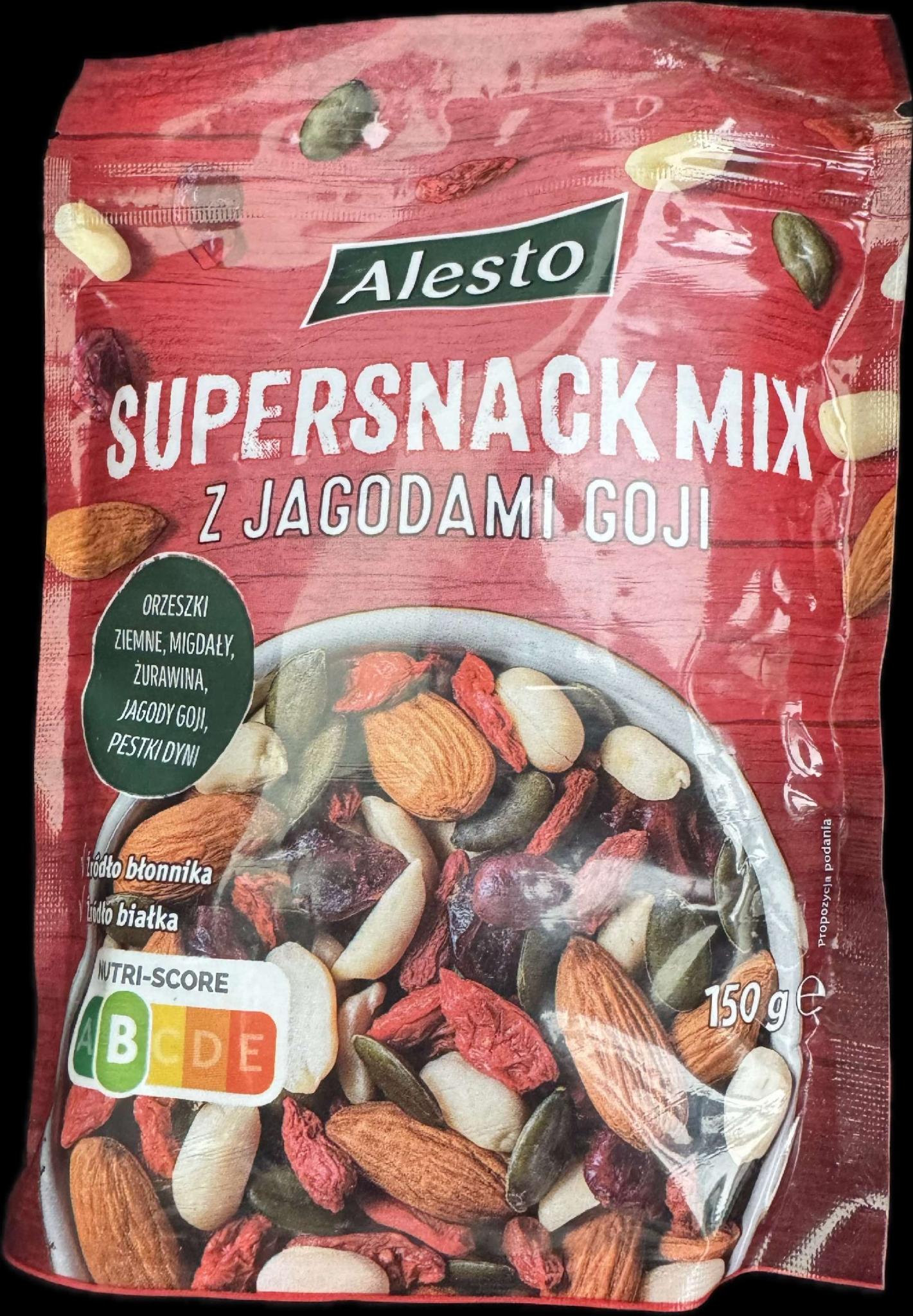 Суміш горіхів Alesto Supersnack Mix z Jagodami Goji 150 гр