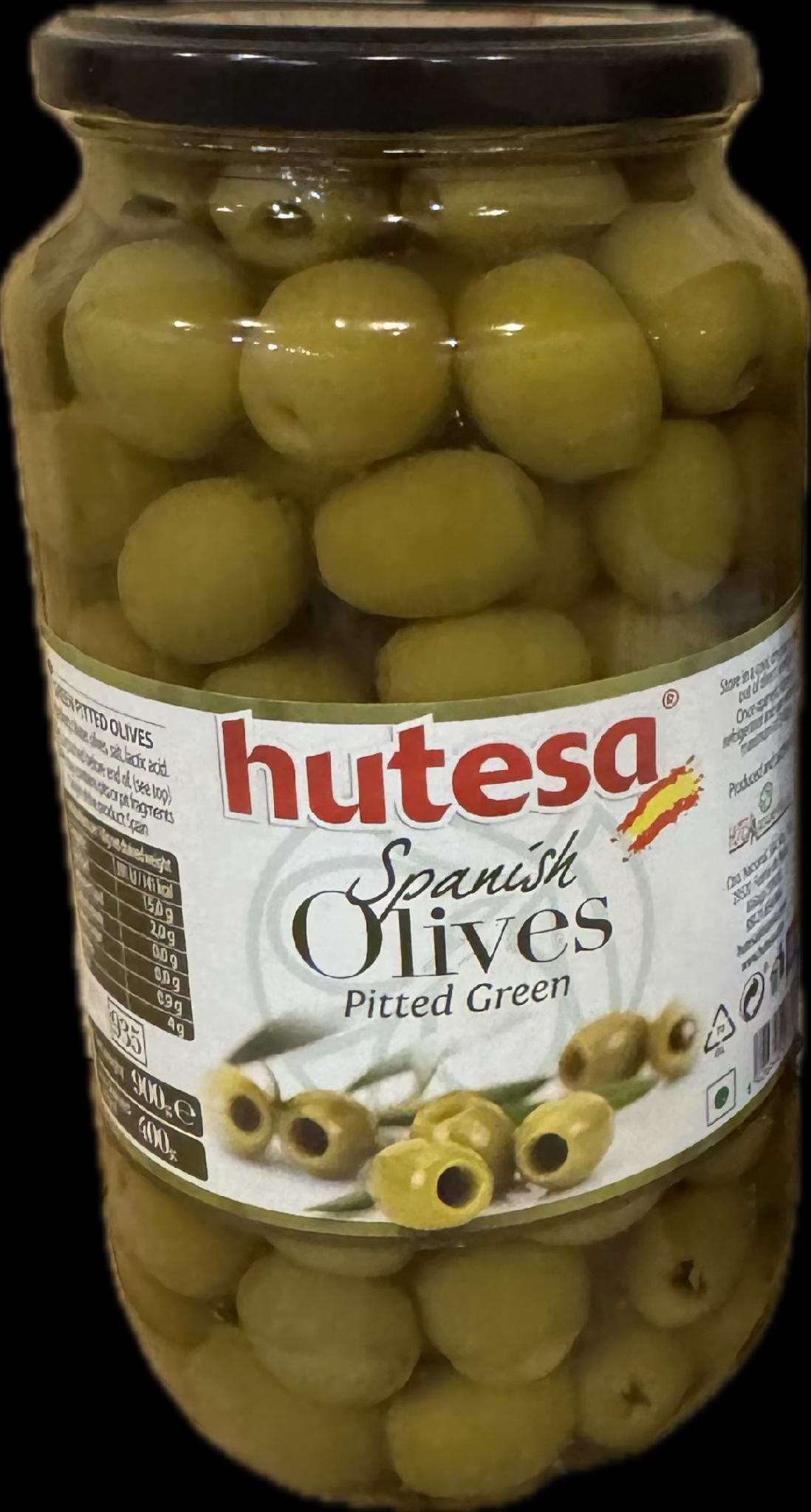 Оливки зелені Hutesa без кісточки 900 мл