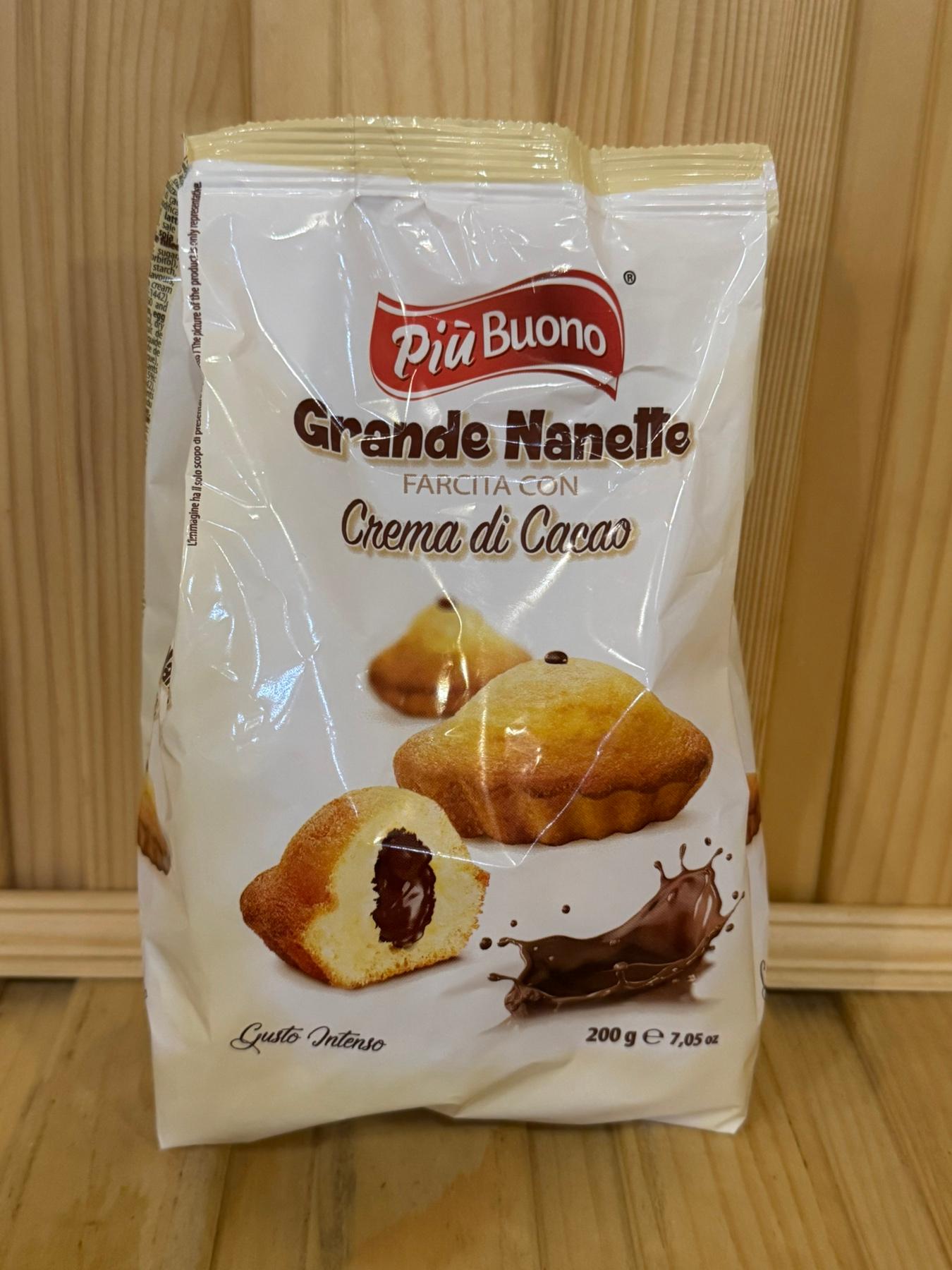 Кекси Piu Buono Gran Nanette з шоколадом 200 гр