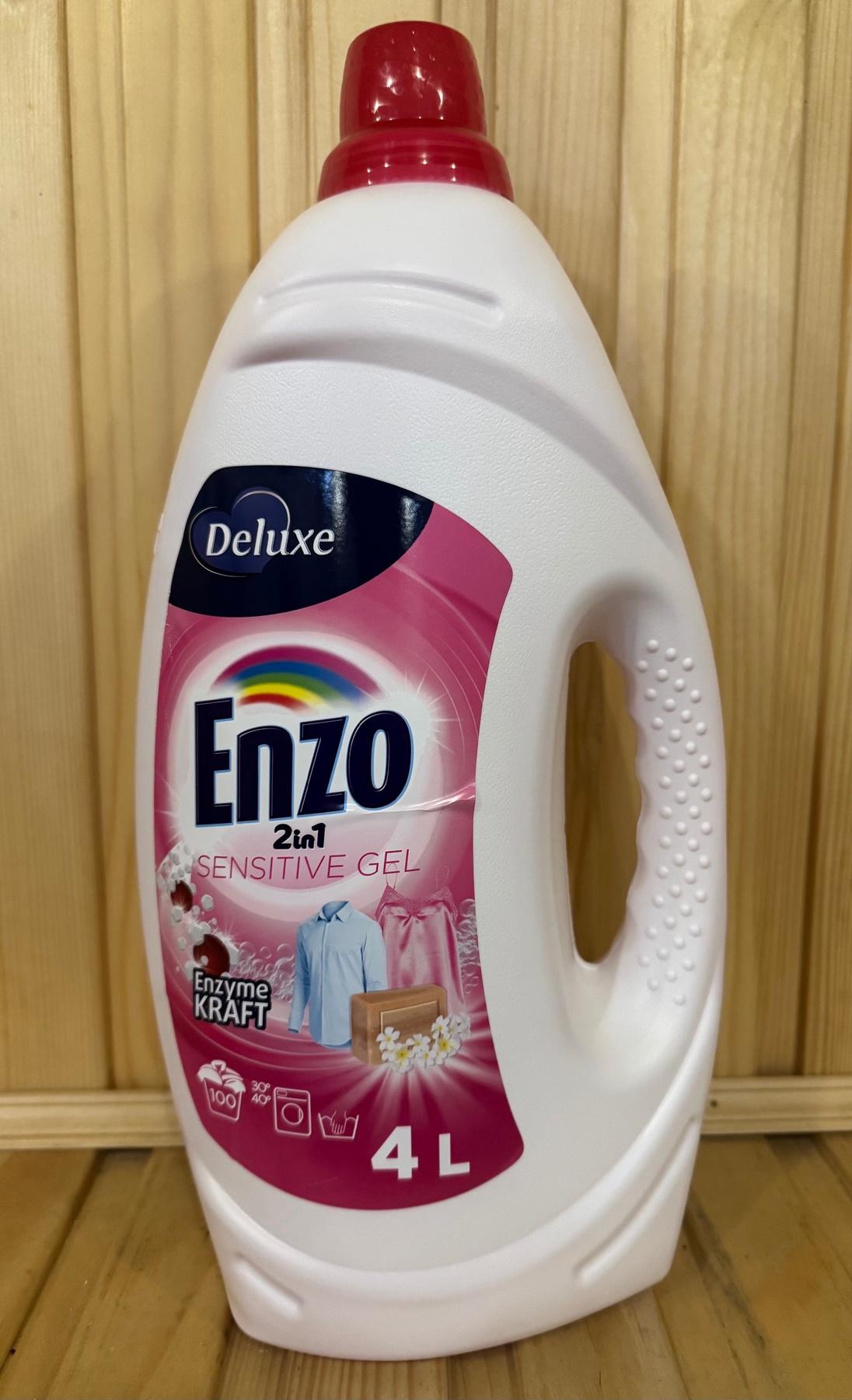 Гель для прання Deluxe Enzo 2in1 Sensitive 4 л 100 циклів прання