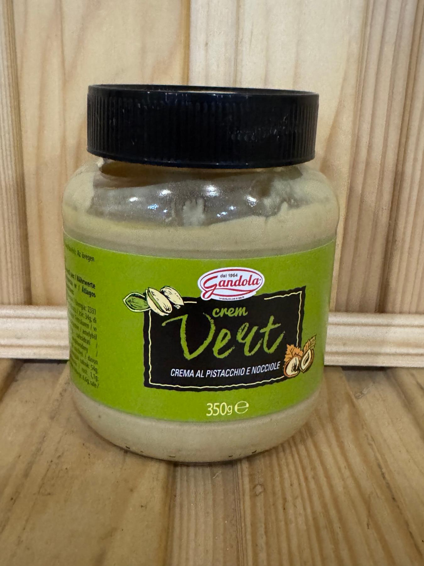 Горіхово фисташкова паста Gondola Crema Vert Crema al Pistacchio 350 грам