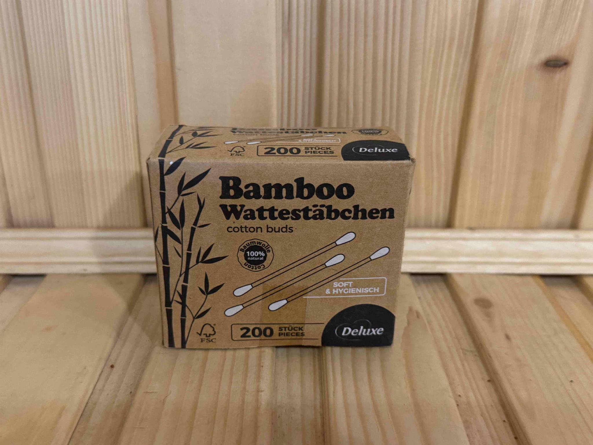 Гігієнічні вушні палички Deluxe Eco Bamboo 200 шт