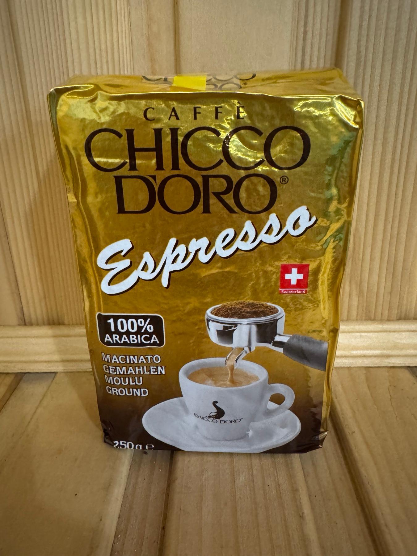 Кофе мелена Chicco D'oro Arabica 100% Espresso 250 гр