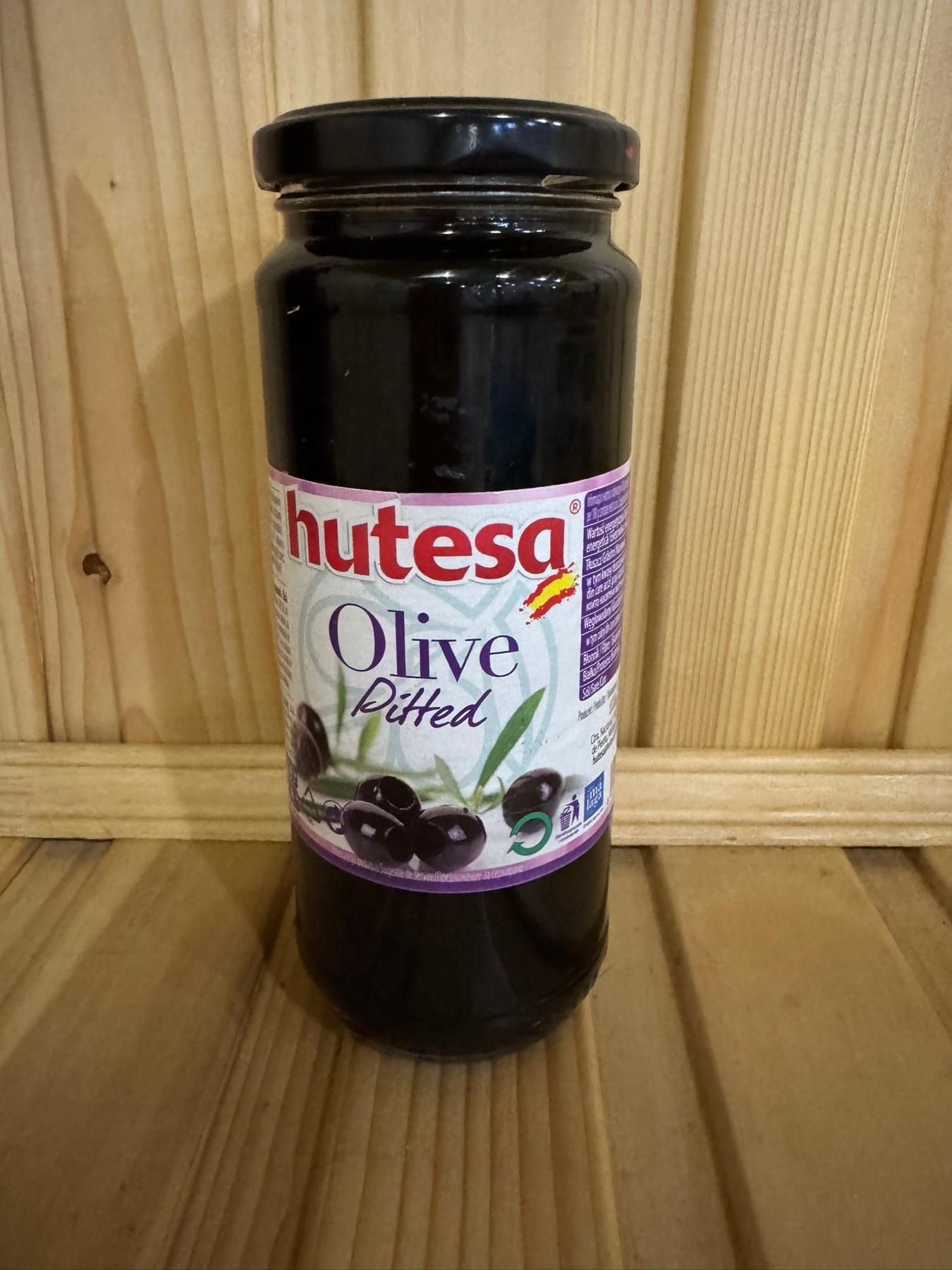 Оливки чорні без кісточки Hutesa Olive Pitted 350 гр
