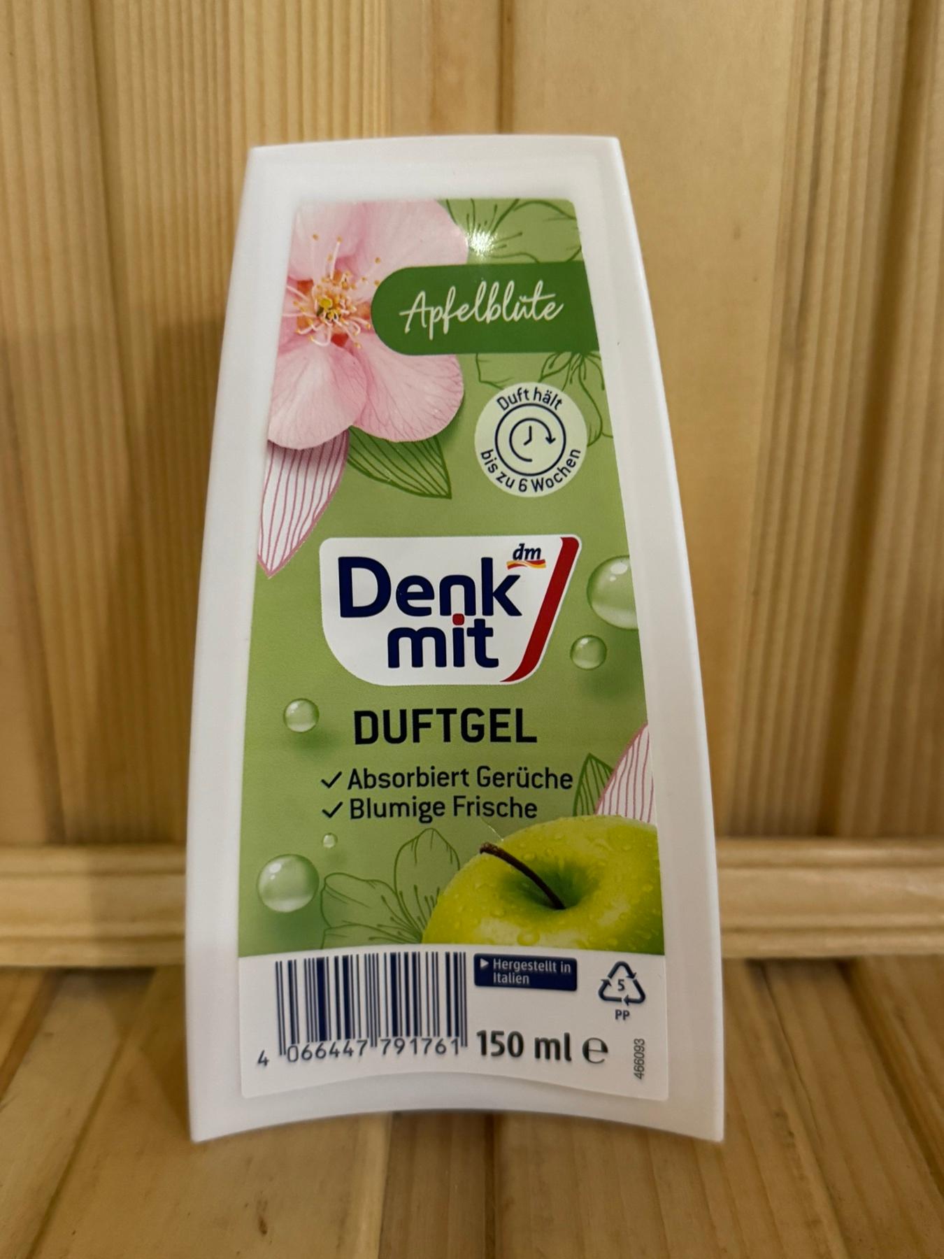 Denkmit Lufterfrischer Duft-Gel Apfelblüte Гелевий освіжувач повітря з ароматом квітки яблуні 150 г