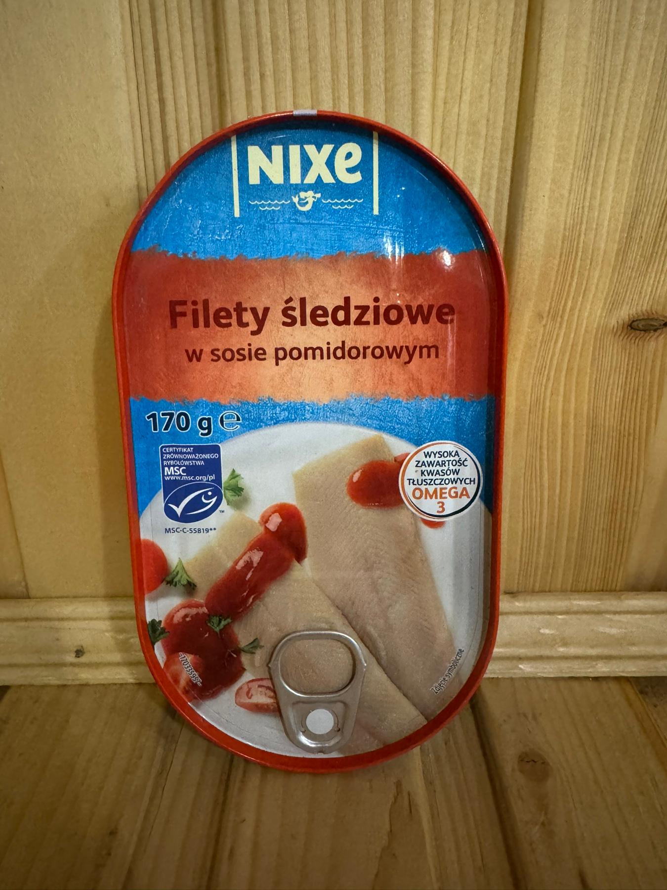 Філе оселедця в томатному соусі Nixe Filety Sledziowe 170 гр