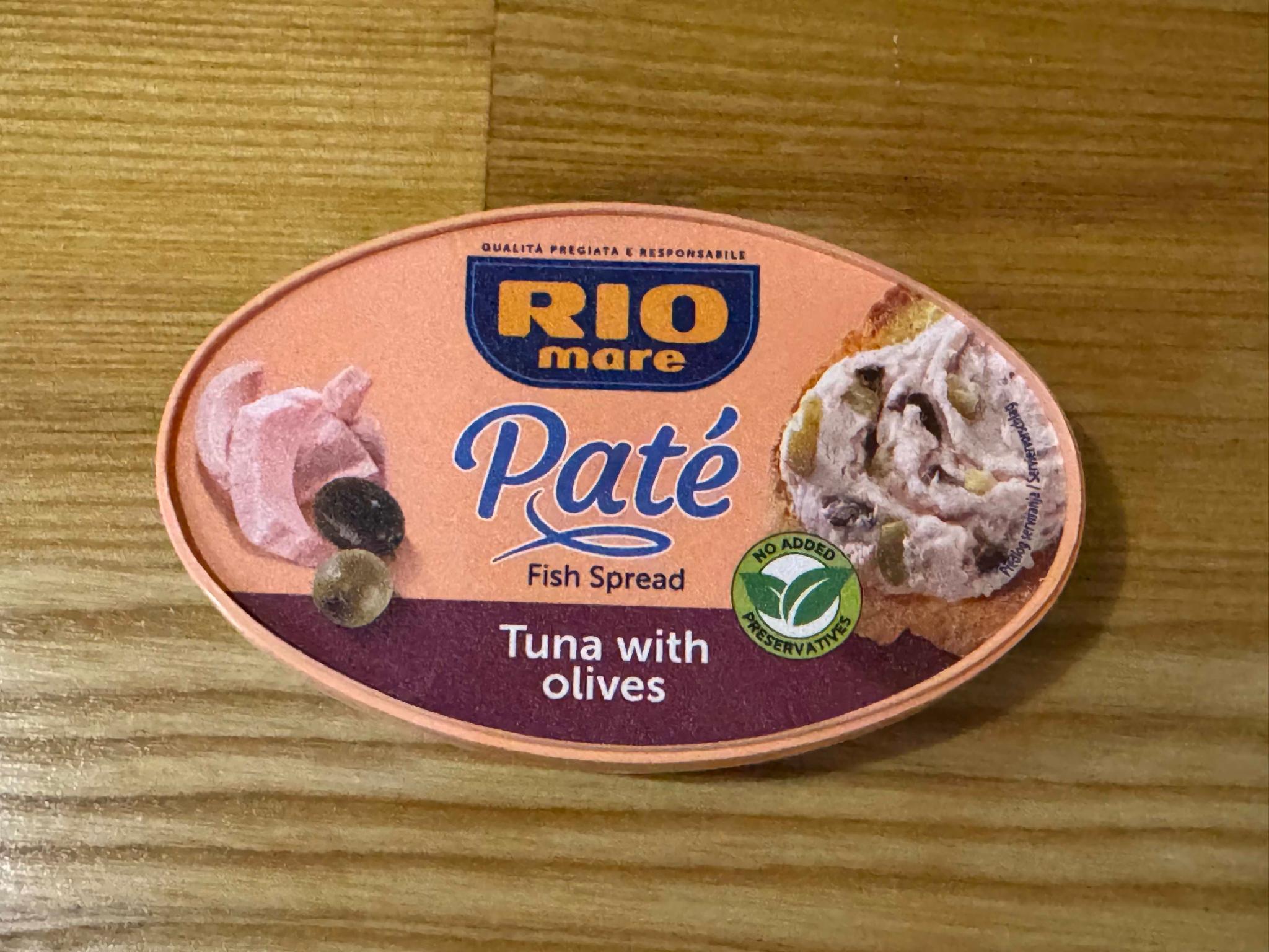 Паштет з тунця Rio Mare Pate fish Spread Tuna with Olives з оливками 115гр