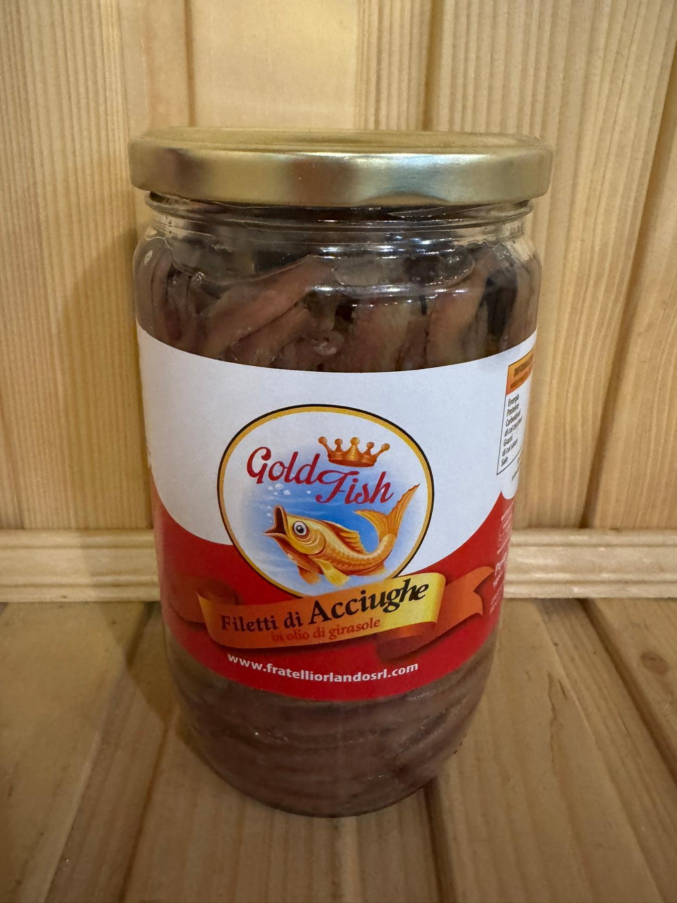 Філе анчоусів Gold Fish в олії 720 гр