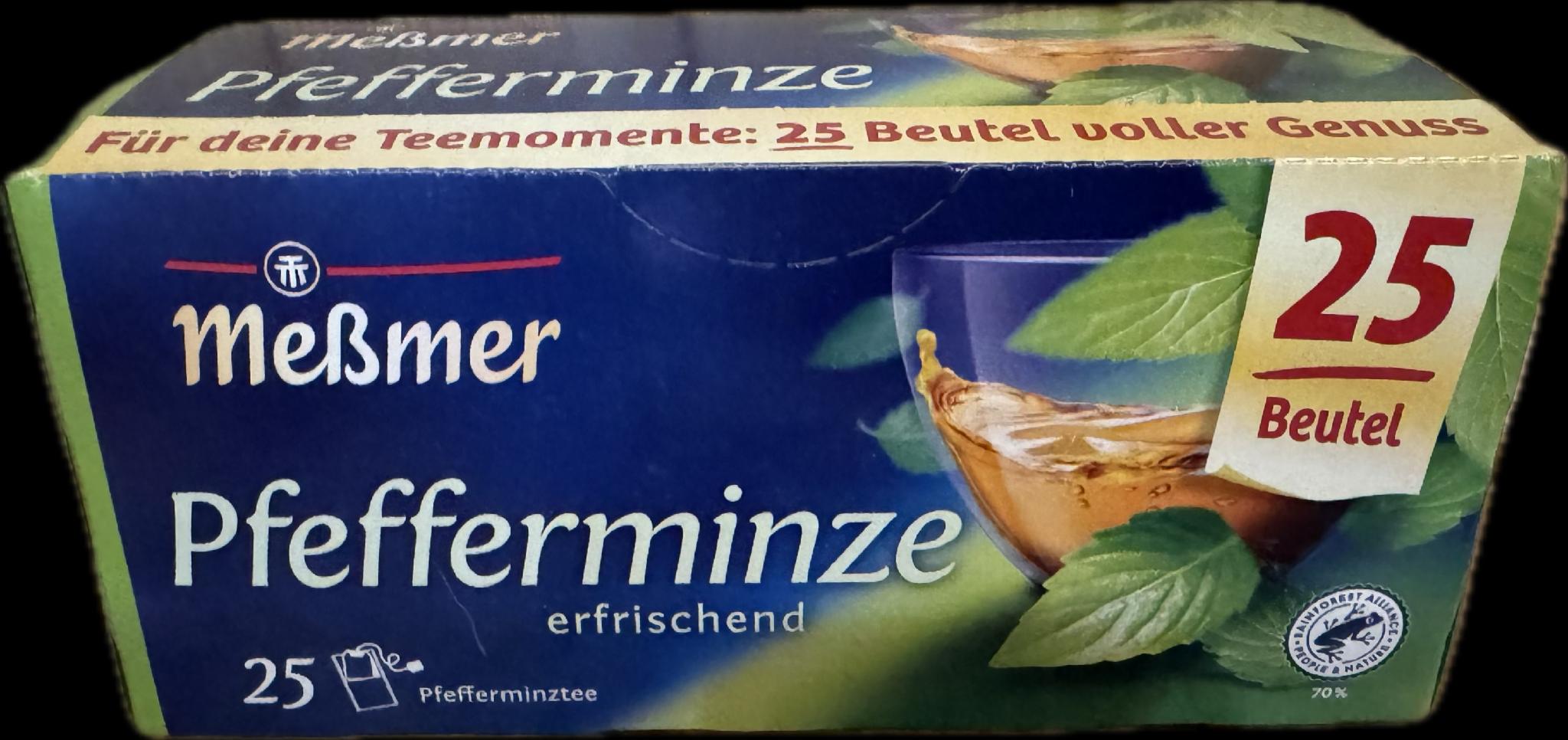 Чай Messmer Pfefferminze з перцевою мятою 25 пакетиків 56g