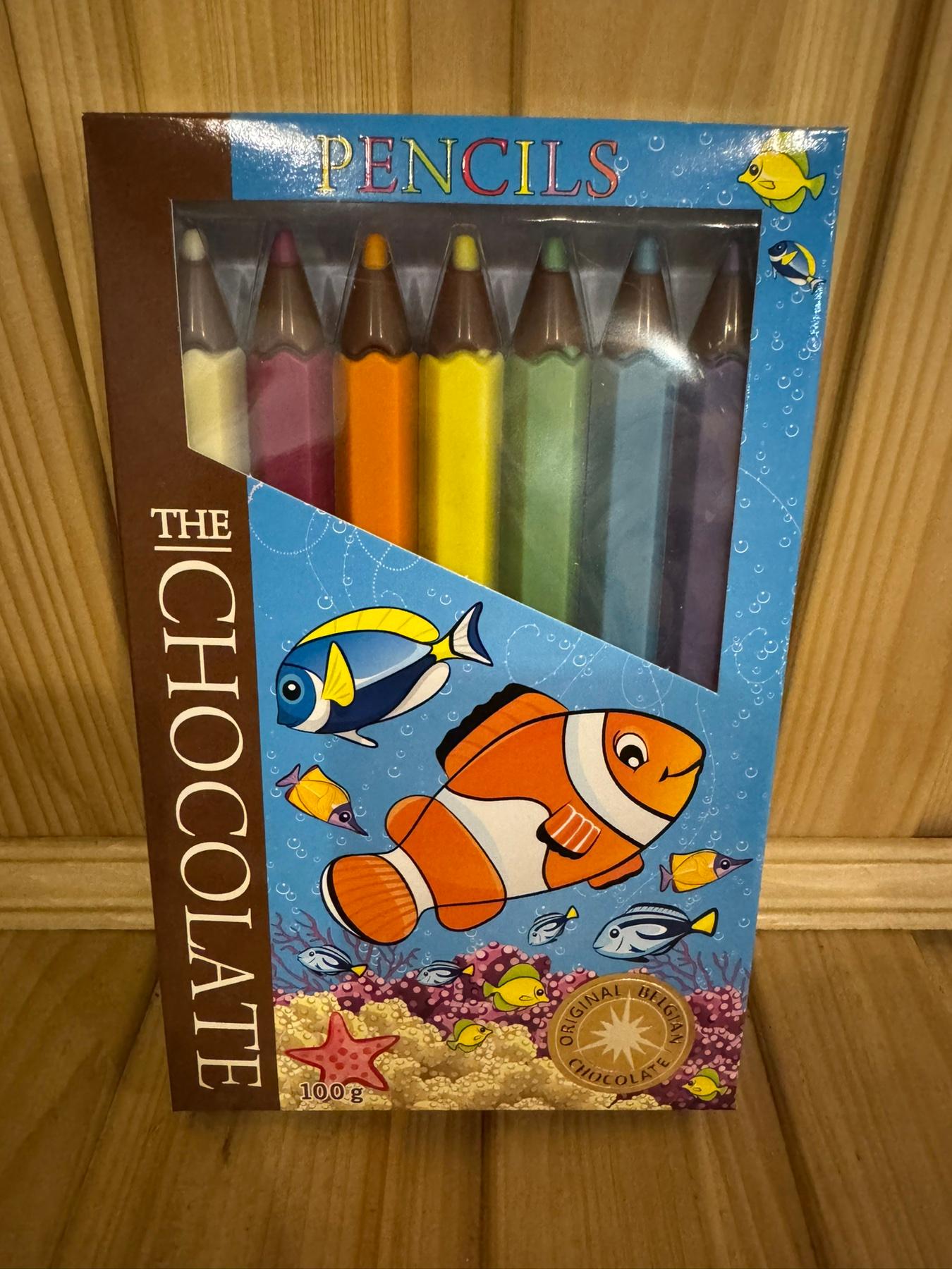 Шоколадні олівці рибки The chocolate 100 гр