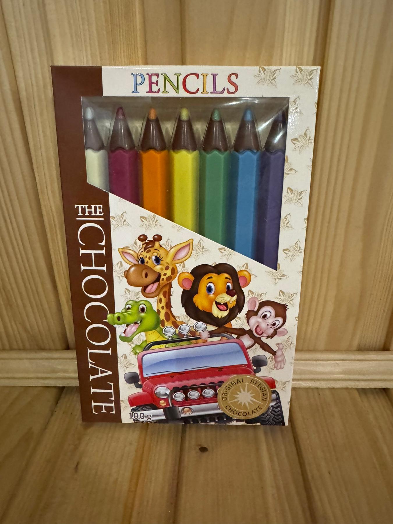 Шоколадні олівці зоопарк The chocolate 100 гр