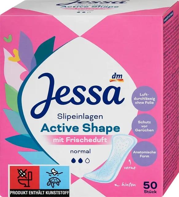 Щоденні гігієнічні прокладки Jessa Slipeinlagen Active Shape Frischeduft 50 шт.