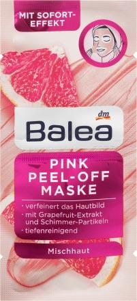 Відлущувальна маска для обличчя Balea Maske Pink Peel-Off 2шт*8г