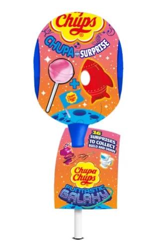 Льодяник Chupa Chups Funtastic Galaxy Chupa + Surprise 12 г