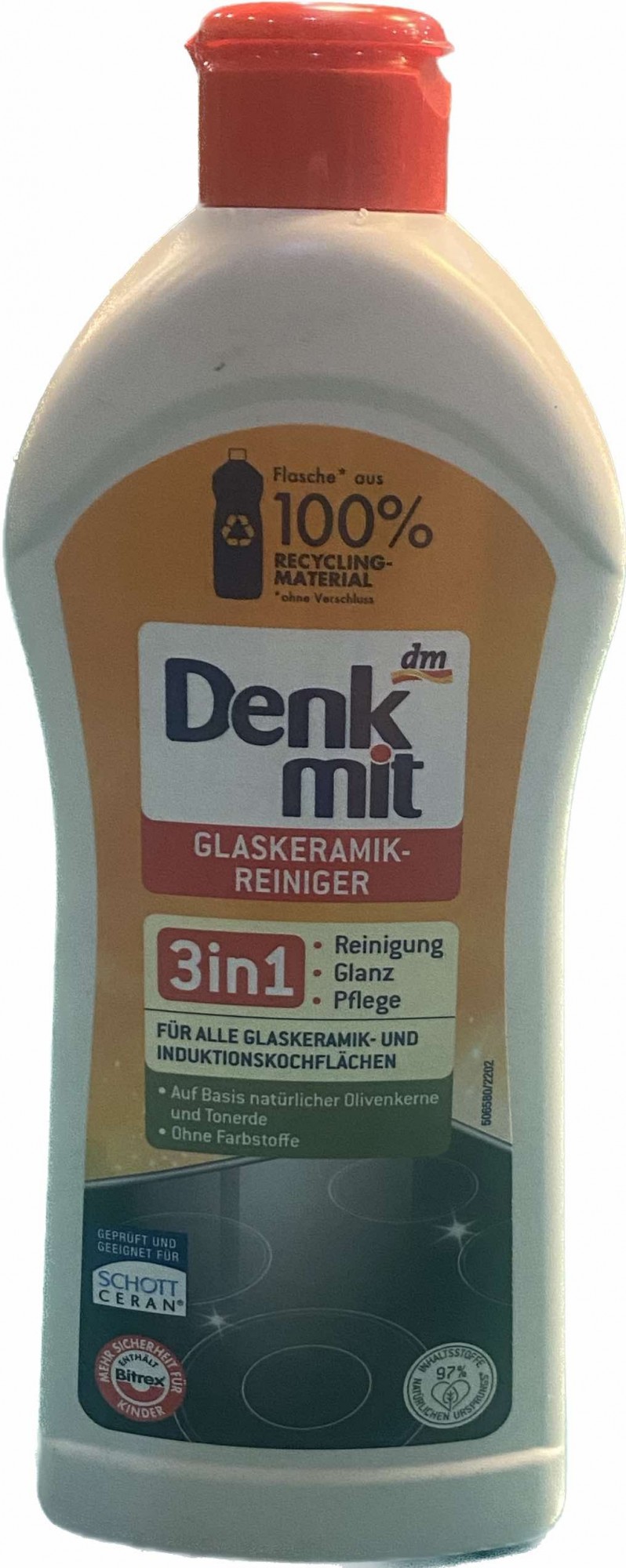 Засіб для чищення поверхонь зі склокераміки Denkmit Glaskeramik-Reiniger 300 мл