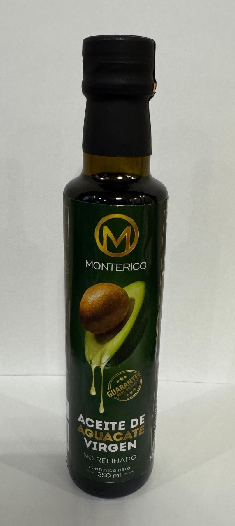 Олія авокадо нефільтрована Monterico Aceite de Aguacate Virgin Extra NO REFINADE 250 г