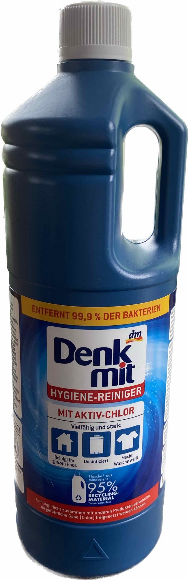 Універсальний гігієнічний миючий засіб з хлором Denkmit, 1,5л.