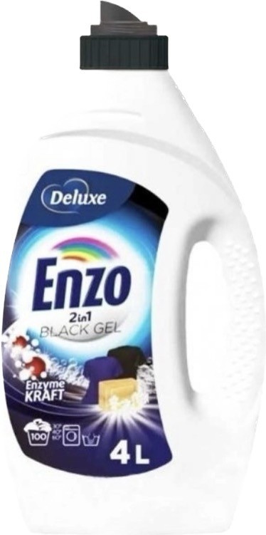 Гель для прання темних речей Enzo Deluxe Black Gel 4 л
