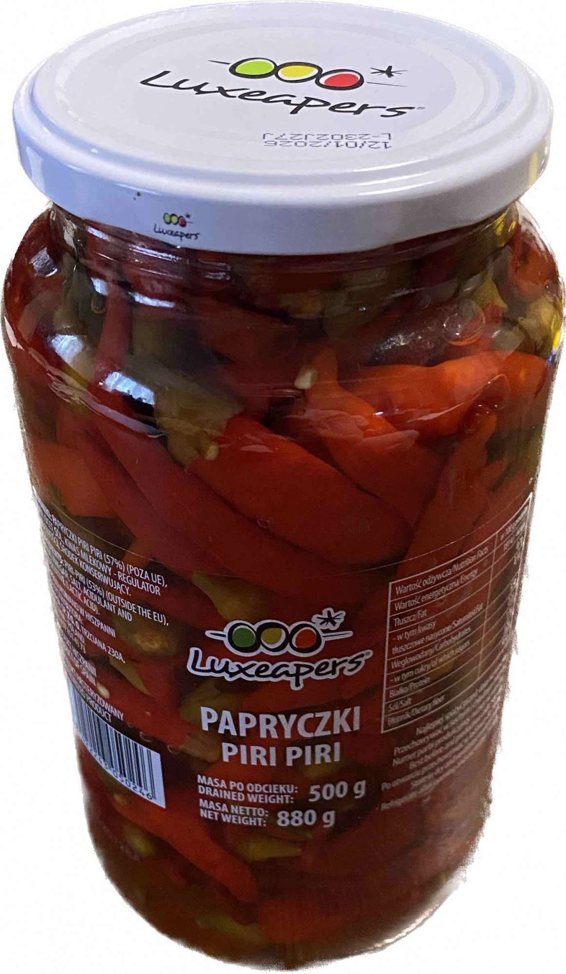 Перець пірі пірі Luxeapers papryczki piri piri 880 г