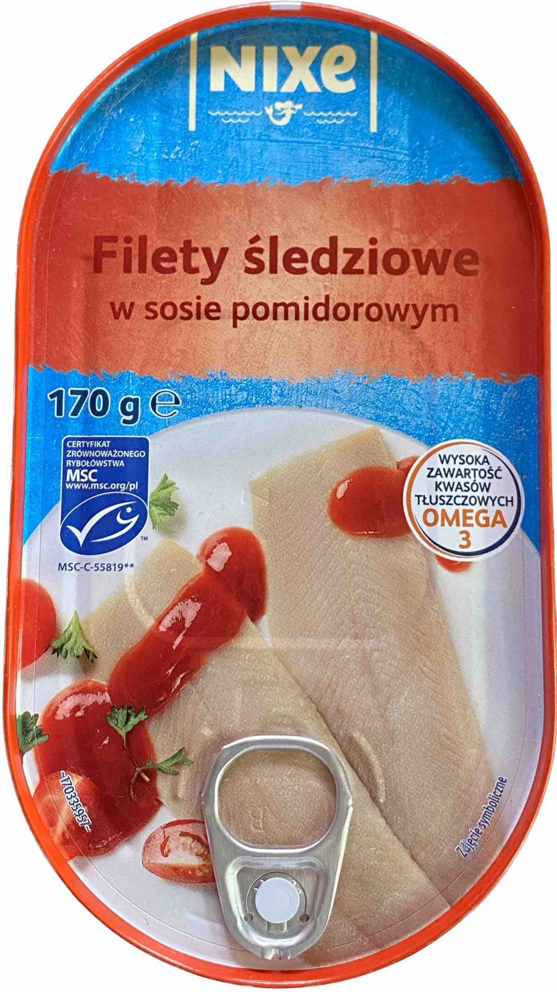 Філе макрелі в томатному соусі Nixe Filety z makreli 170гр