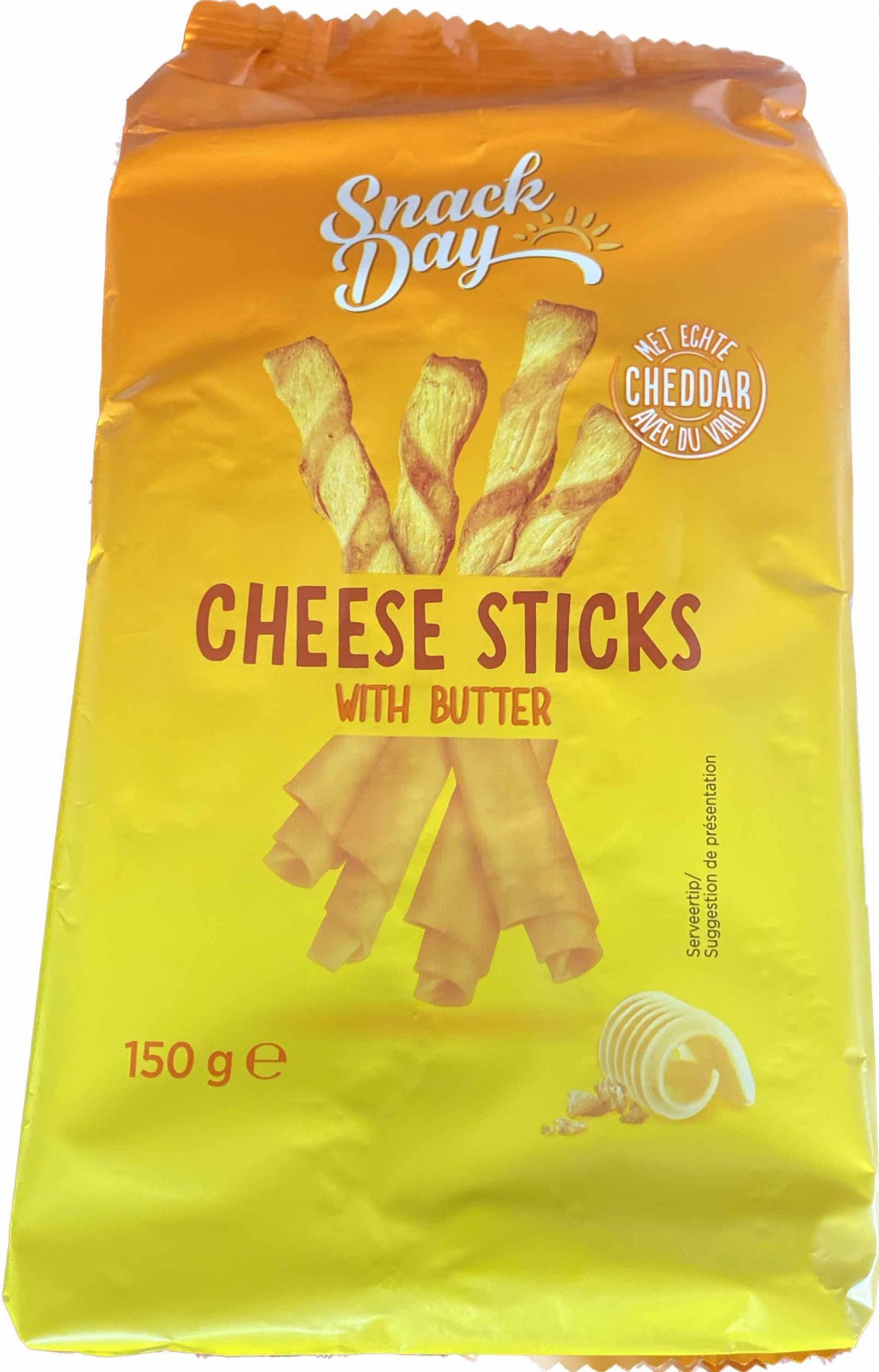 Снеки сирні з додаванням масла Snack Day Cheese Sticks 150 г