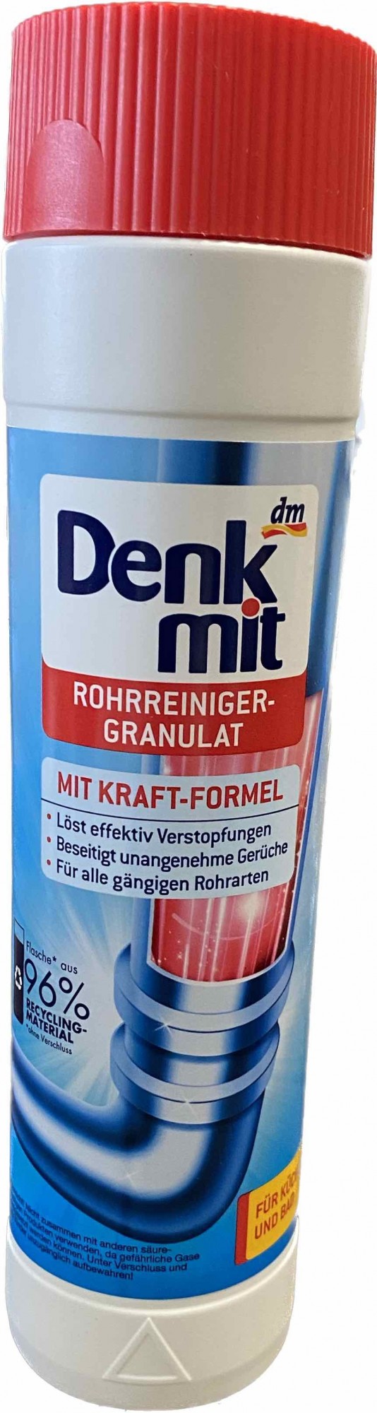 Засіб гранули для чищення труб Denkmit 600 г