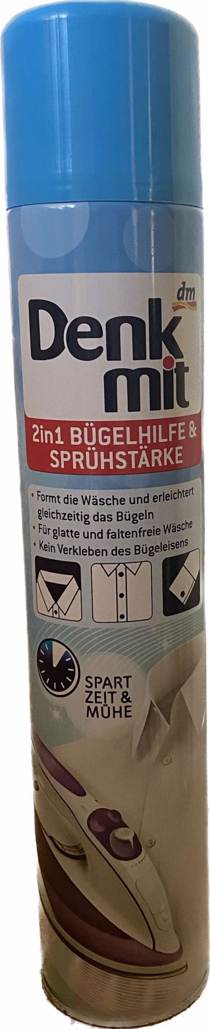 Спрей для накрохмалення і прасування речей Denkmit 2in1 Bügelhilfe & Sprühstärke 500 ml