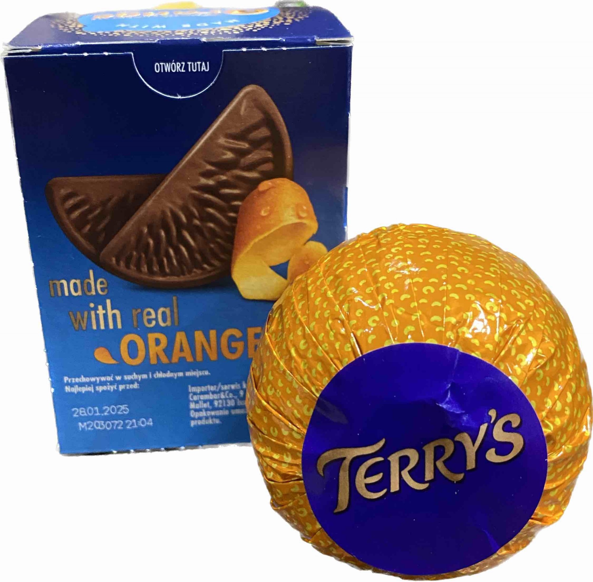 Шоколадний апельсин Terry's на апельсиновій олії 157 г