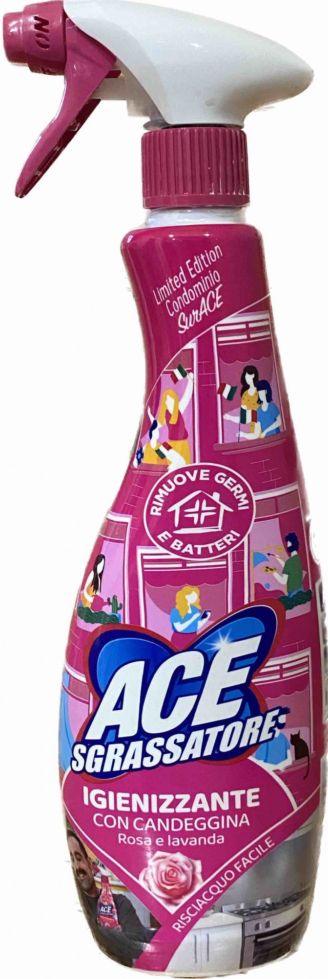 Універсальний антижир ACE Sgrassatore Igienizzante без відбілювача 500 мл