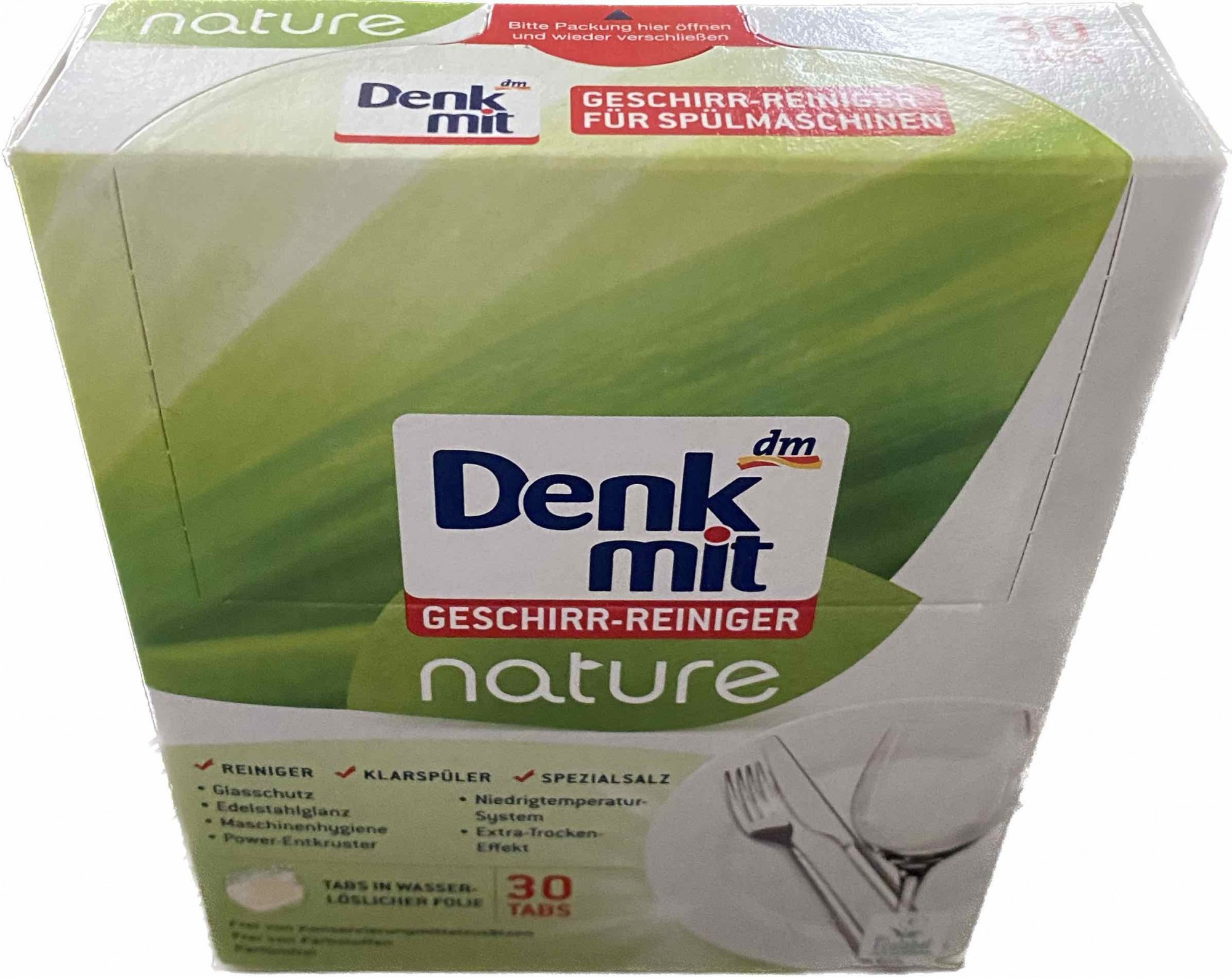 Екологічні таблетки для посудомийної машини Denkmit Nature Еко 30 шт