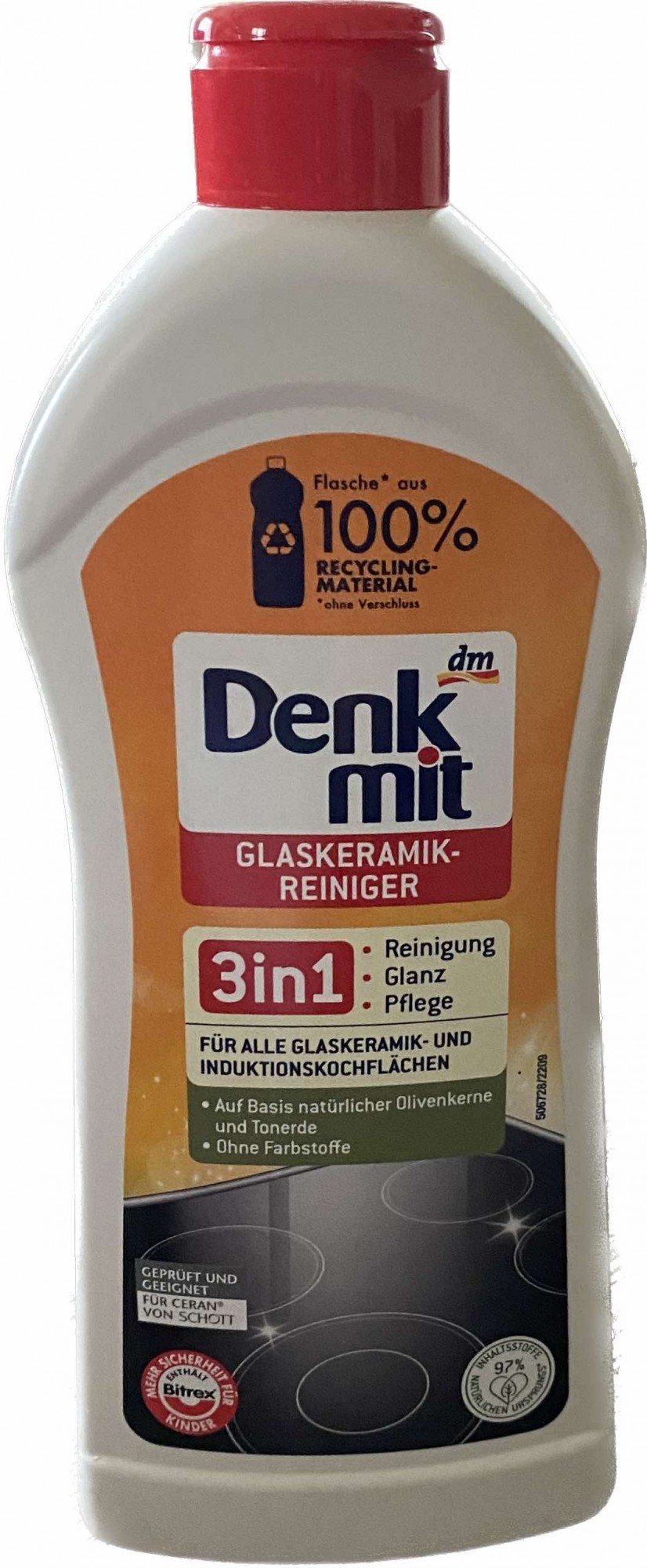 Засіб для поверхонь зі склокераміки Denkmit Glaskeramik-Reiniger 300мл