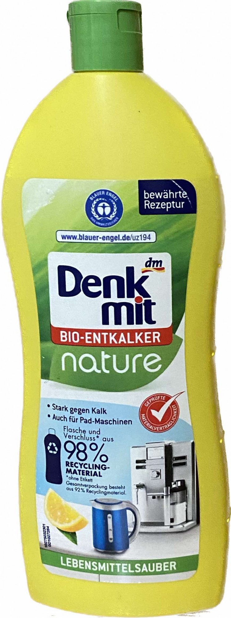 Засіб для очищення чайників і кавомашин Denkmit Entkalker 250 мл