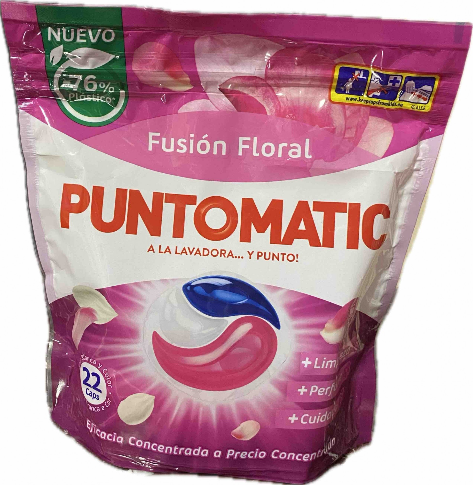 Капсули для прання Квітковий аромат Floral PUNTOMATIC 22 штуки