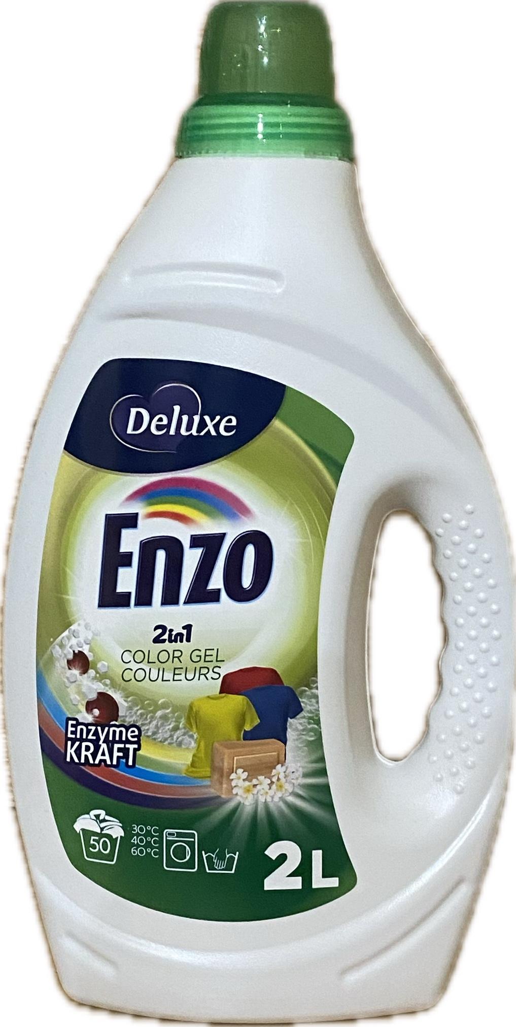 Гель для прання кольорових речей Deluxe Enzo Color 2 літри