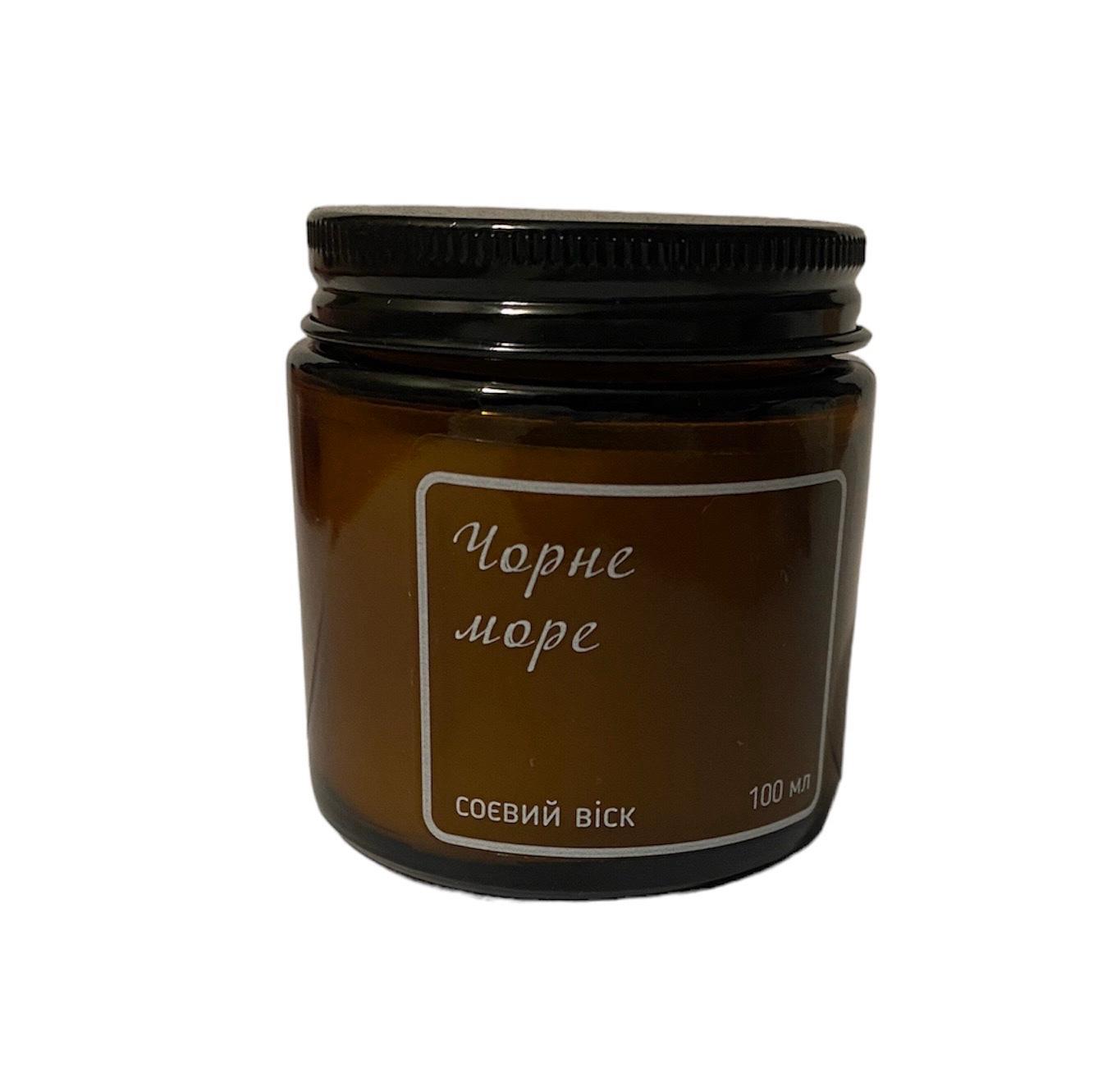 Свічка з соєвого воску з ароматом Чорного моря 100 мл