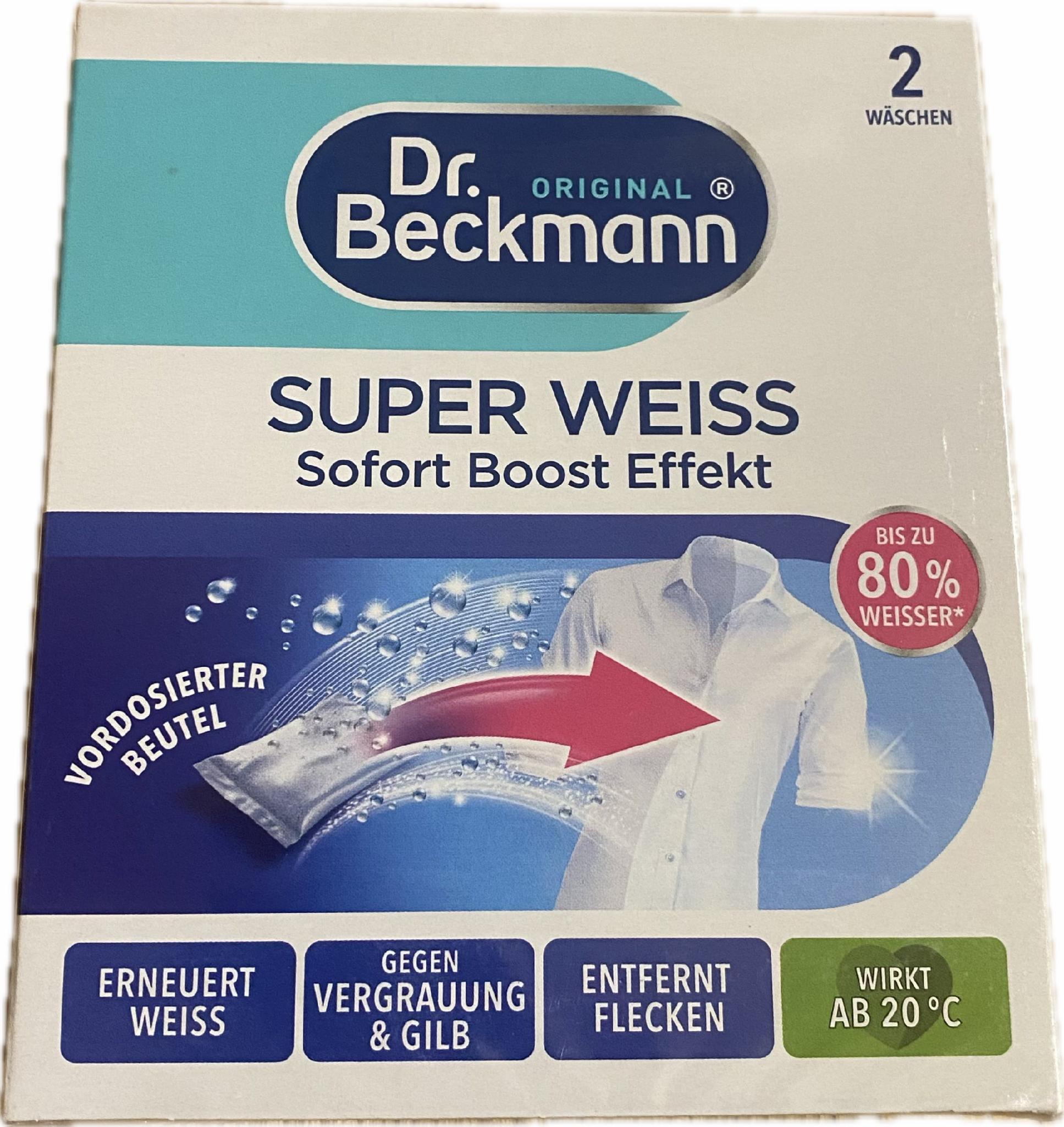 Засіб для відновлення білого кольору тканин Dr. Beckmann Super Weiß 80г