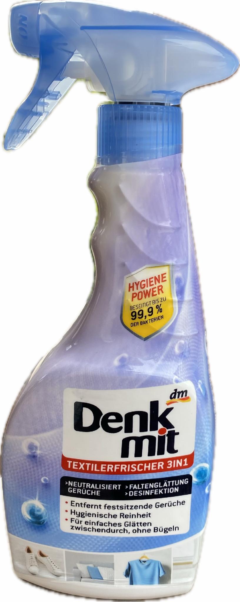 Освіжувач-нейтралізатор запахів Denkmit дезінфікуючий для текстилю та одягу 3в1 0,5 л