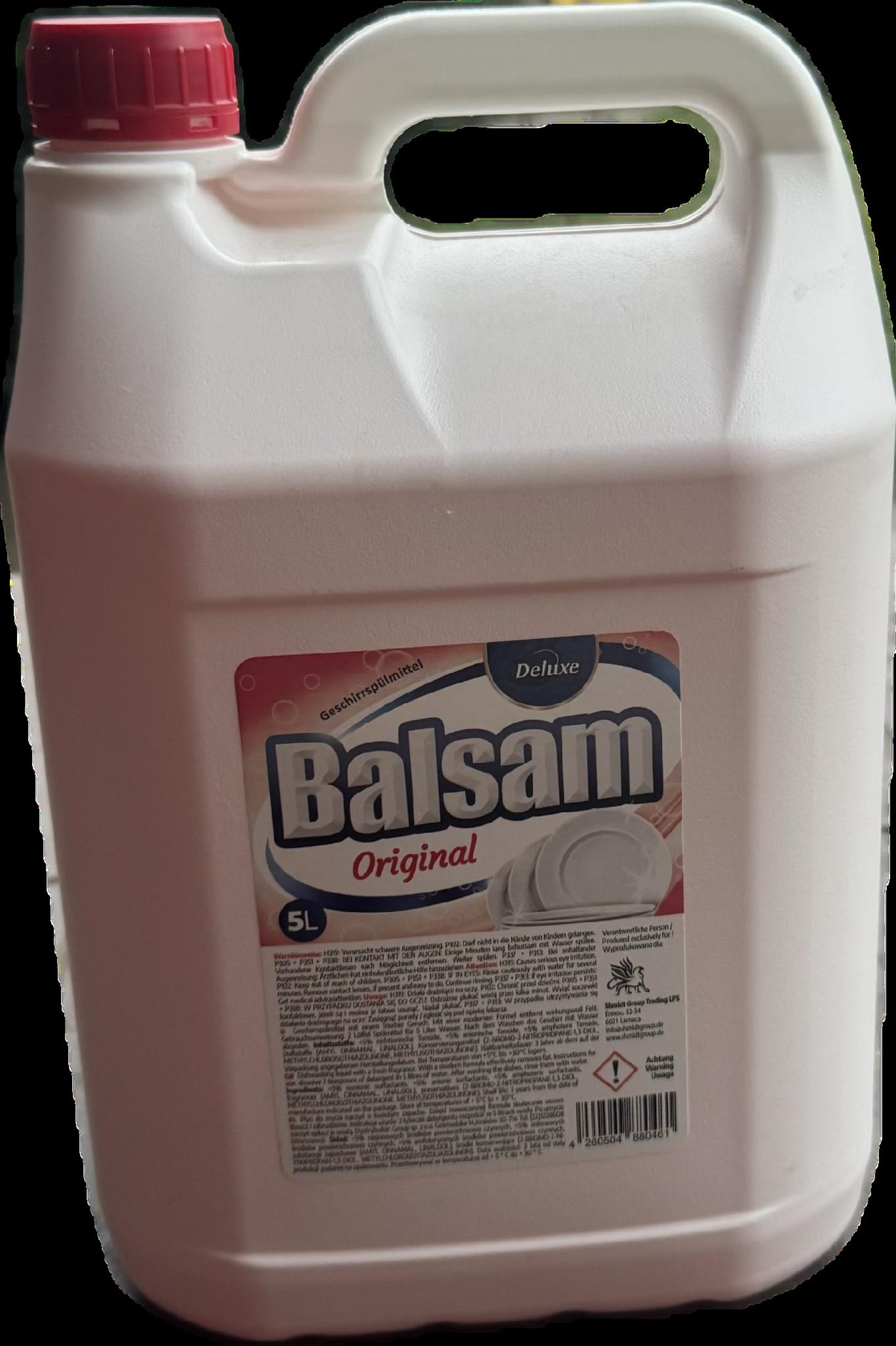 Засіб для миття посуду Deluxe Balsam Original каністра 5 л