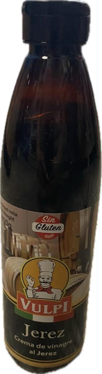 Оцет кремовий бальзамічний винний для гурманів. Без глютену. Vulpi al Jerez 400г