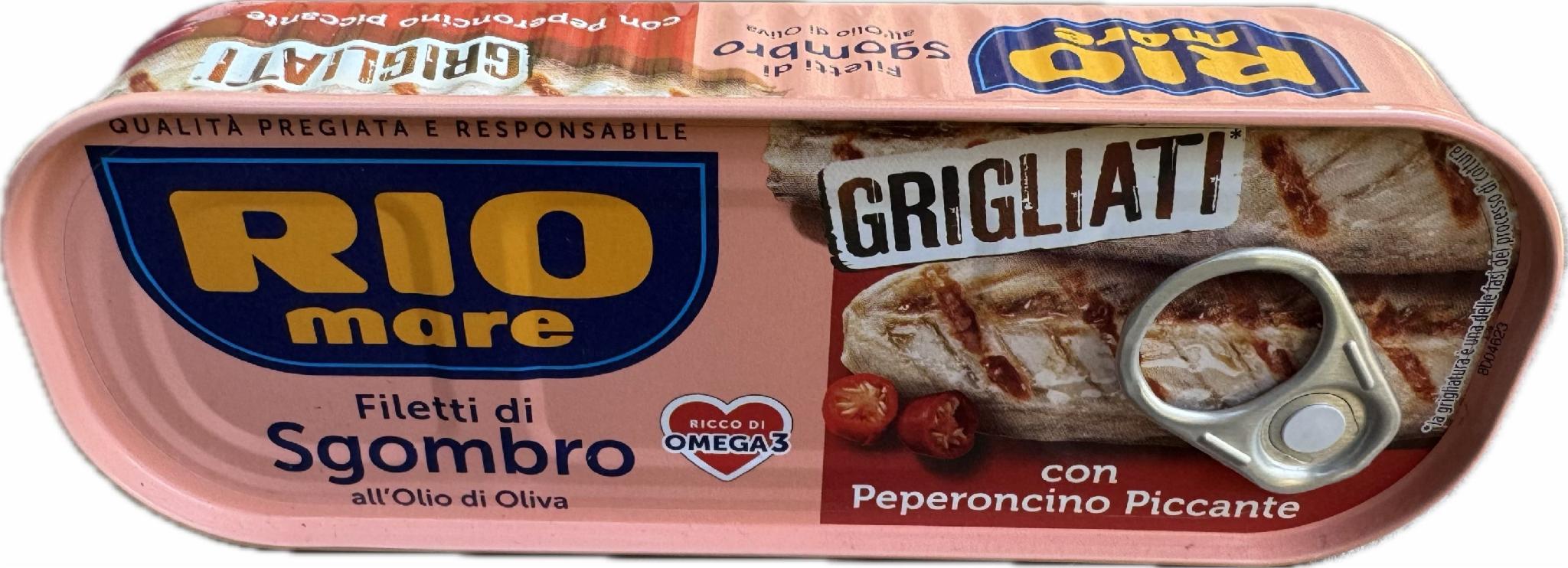 Філе скумбрії на грилі Rio Mare Filetti di Sgombro Peperoncino Piccante з гострим перцем чилі 120г