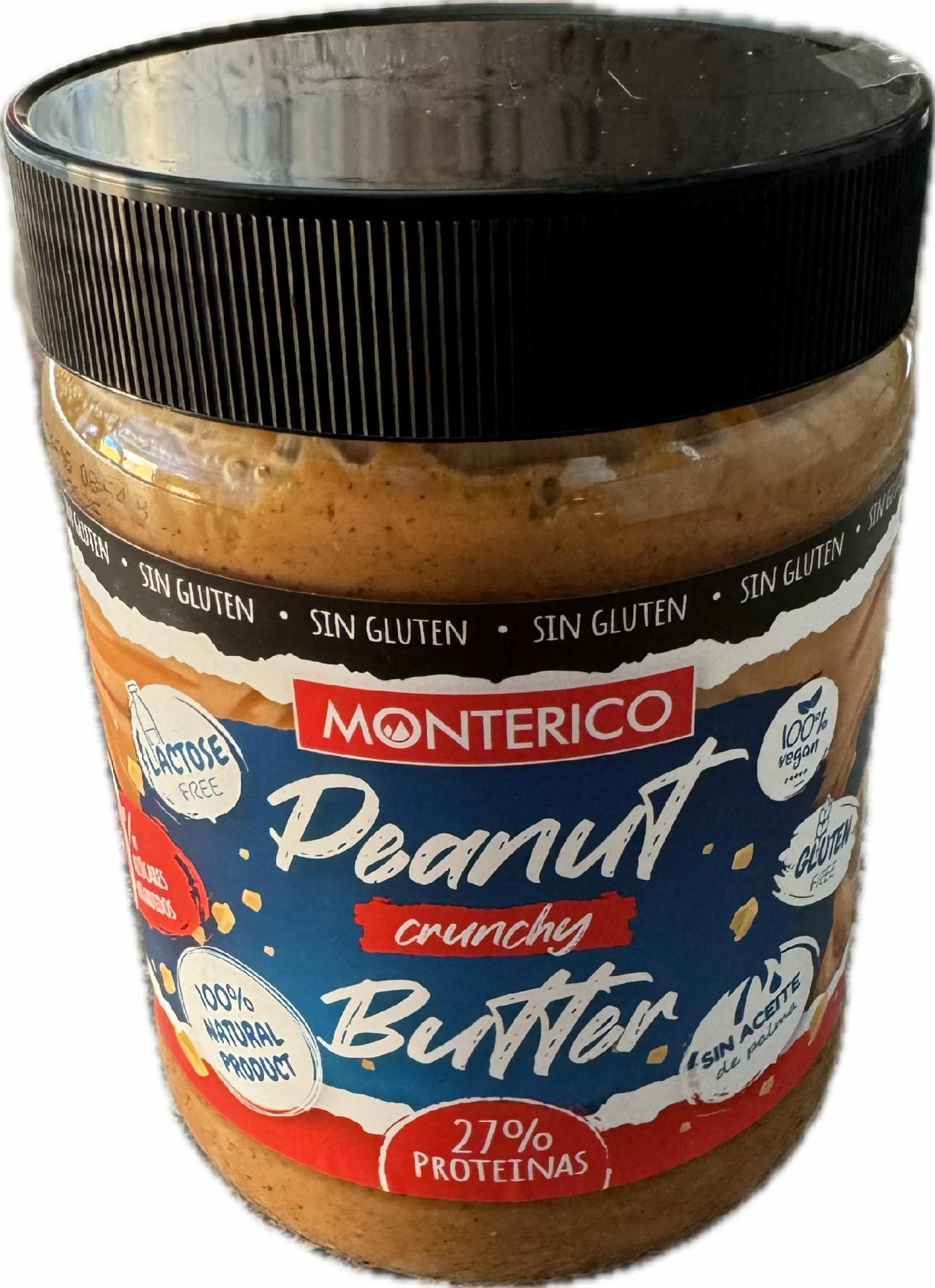 Арахісова паста без цукру Monterico Crunchy 500 гр