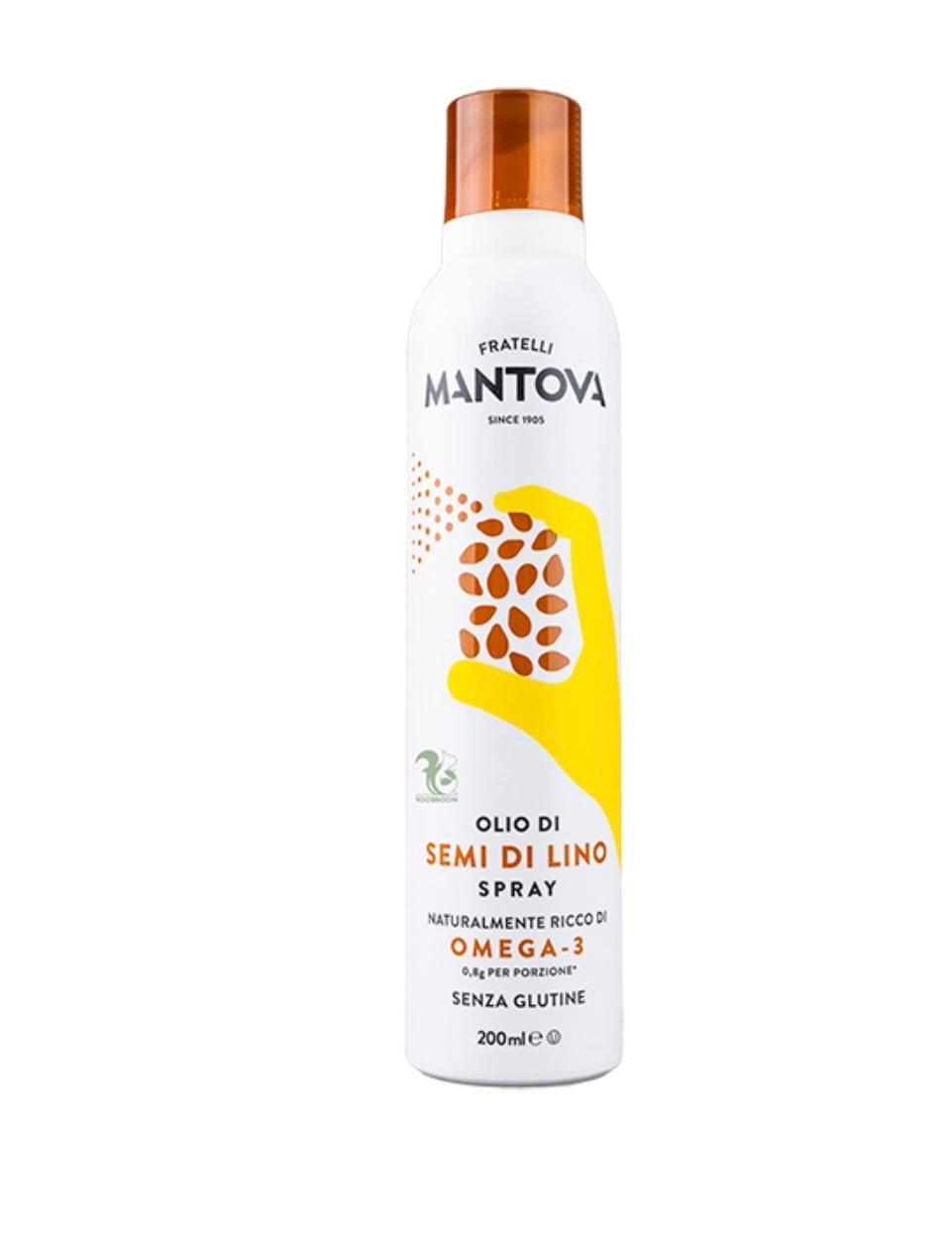 Олія спрей Mantova Spray Olio Semi di Lino Льон 200ml