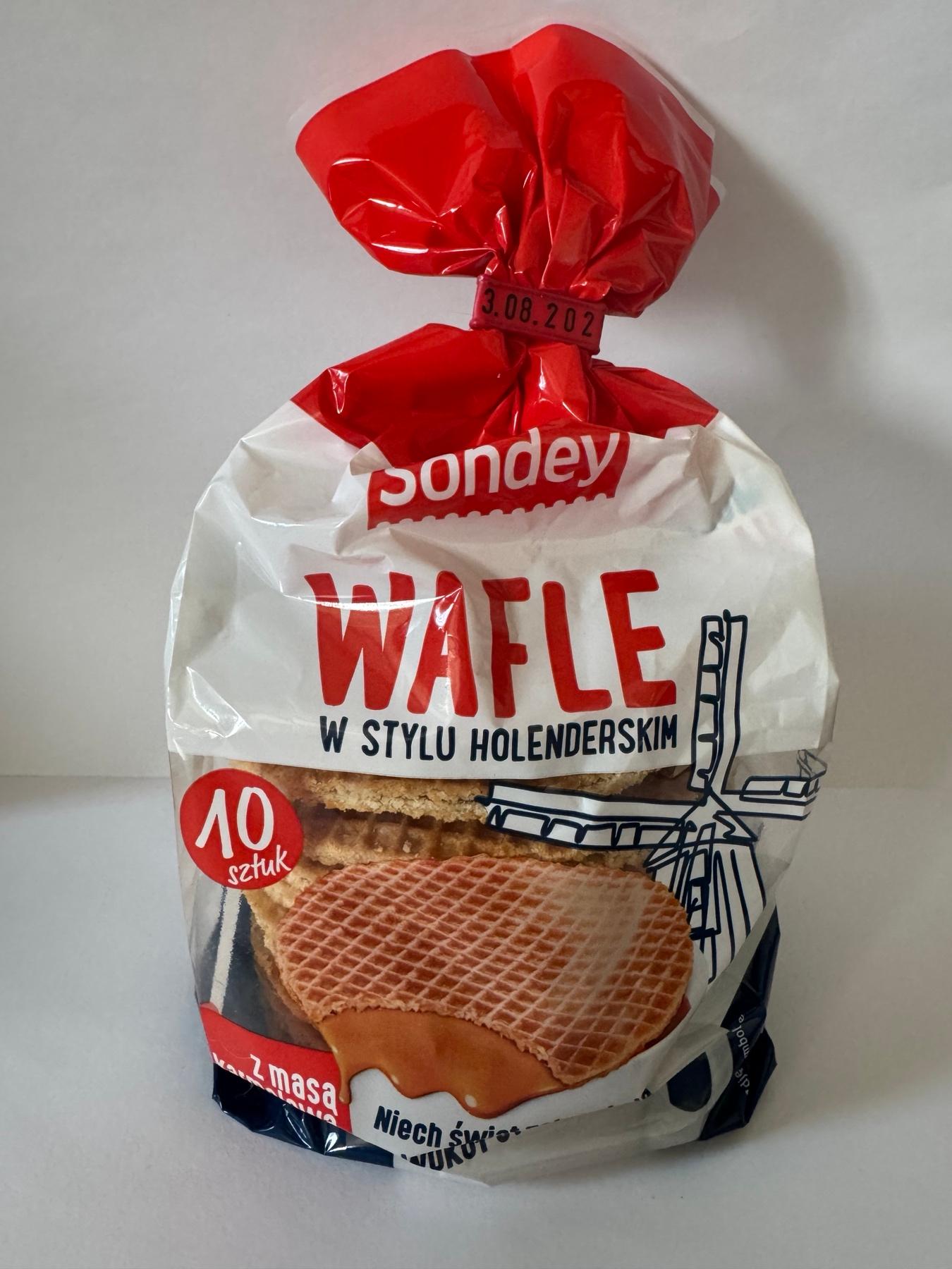 Вафлі з карамеллю Sondey Wafle 400г