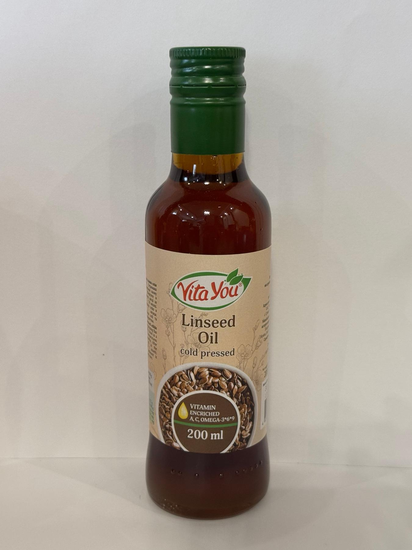 Олія льняна Vita You Linseed Oil Cold pressed 200 мл