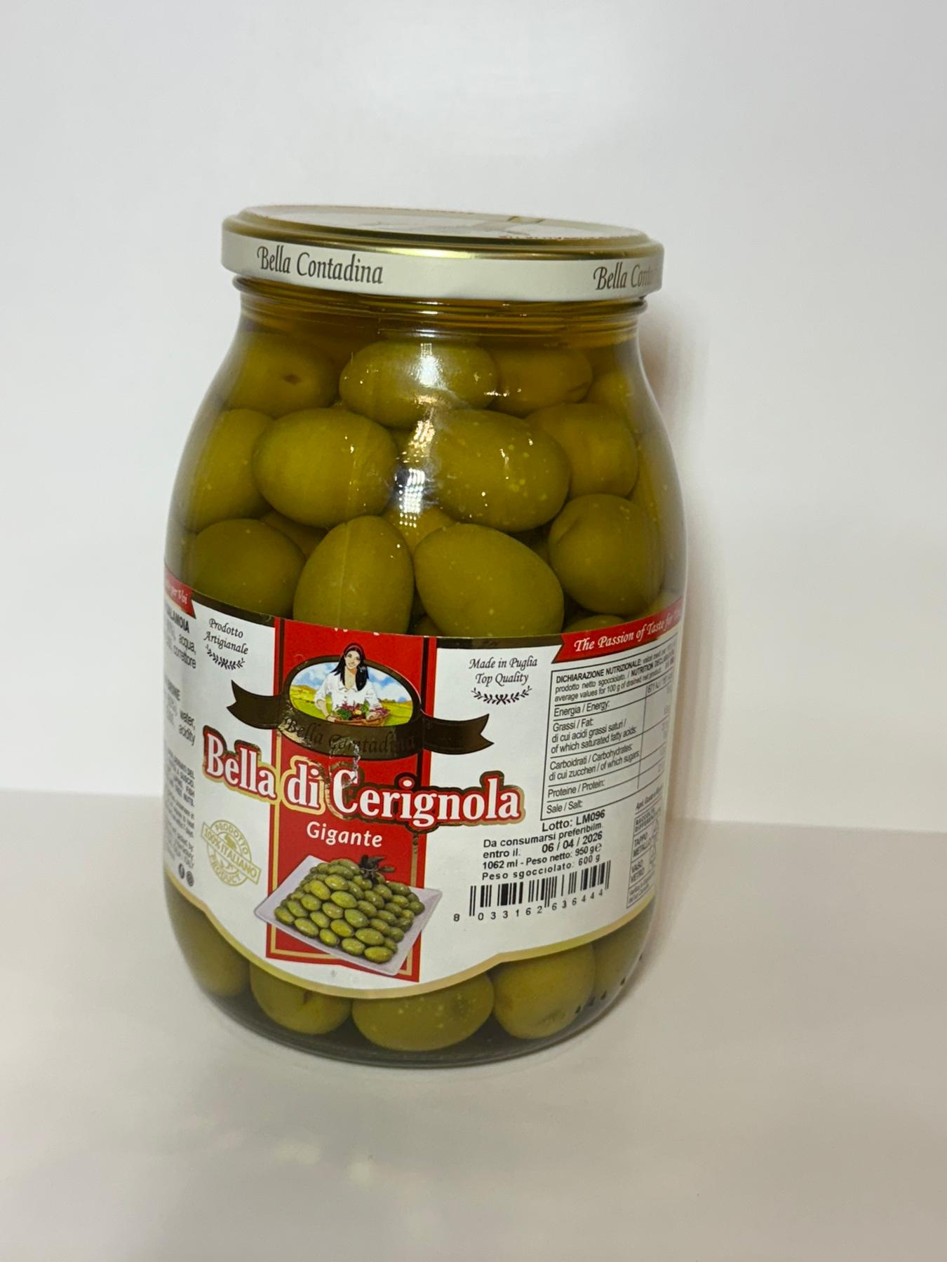 Оливки з кісточкою Bella di Cirignola 960 гр