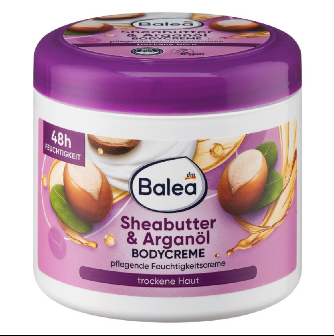 Зволожуючий крем для тіла Balea Sheabutter & Arganol 500мл